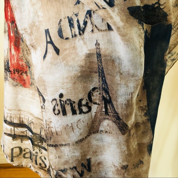 Paris motive scarf/wrap - Picture 2 of 7